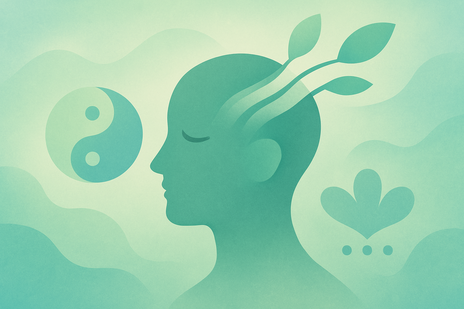 Abstract image representing well-being and stress reduction